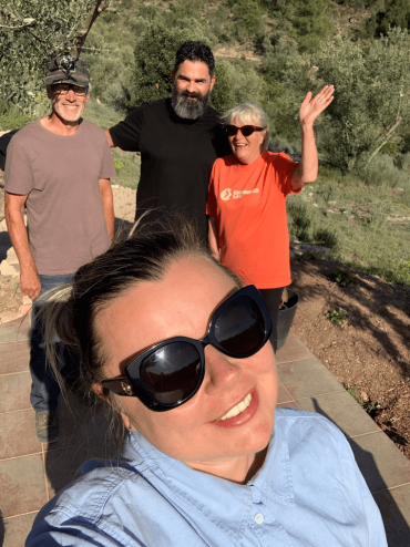 Ricardo, Agnes, David and Jane in the Finca