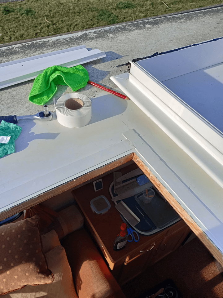 Repairing Our Caravan Roof Seals